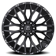 TIS 566BM 20x9 +0 6x135mm 87.1mm Black Milled Accents