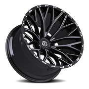 TIS 566BM 20x10 -24 8x165.1mm 125.2mm Black Milled Accents