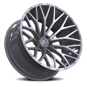 TIS 566BSM 20x10 -24 8x180mm 125.2mm Brushed Silver Milled