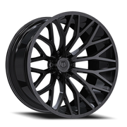 TIS 566B 17x9 +0 6x135mm 87.1mm Gloss Black Painted Lip Logo