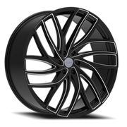 Elure 56 26x10 +24 6x139.7mm 78.1mm Black Milled