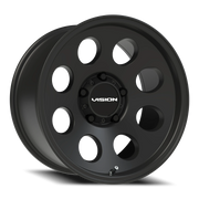 Vision 56 17x9 -12 5x139.7mm 108mm Satin Black