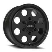 Vision 56 15x6 +50 6x139.7mm 110mm Satin Black