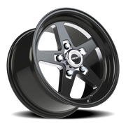 Vision 571 15x8 +27 5x120.65mm 83.1mm Gloss Black Milled Center
