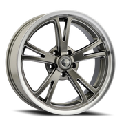 Ridler 606 20x8.5 +0 5x127mm 83.82mm Grey Milled Spokes-Diamond Lip