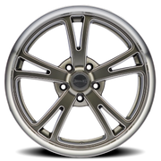 Ridler 606 18x9.5 +0 5x120.65mm 83.82mm Grey Milled Spokes-Diamond Lip