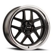 Ridler 610 17x7 +0 5x120.65mm 83.82mm Matte Black Polished Lip