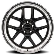 Ridler 610 20x10 +0 5x127mm 83.82mm Matte Black Polished Lip