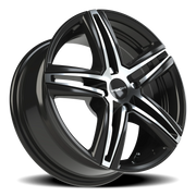 Vision 640 15x6.5 +38 4x100mm 73.1mm Gloss Black Machined Face
