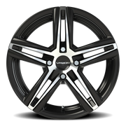 Vision 640 15x6.5 +38 4x100mm 73.1mm Gloss Black Machined Face