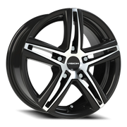 Vision 640 15x6.5 +38 5x100mm 73.1mm Gloss Black Machined Face