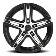 Vision 640 15x6.5 +38 5x100mm 73.1mm Gloss Black Machined Face