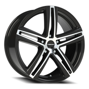 Vision 640 18x8 +40 5x108mm 73.1mm Gloss Black Machined Face