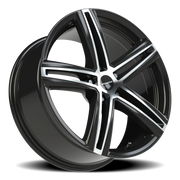 Vision 640 19x8.5 +40 5x114.3mm 73.1mm Gloss Black Machined Face