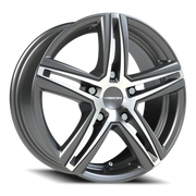 Vision 640 15x6.5 +38 5x100mm 73.1mm Gunmetal Machined Face