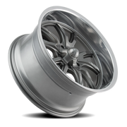 Ridler 650 20x8.5 +0 5x120.65mm 83.82mm Grey Polished Lip