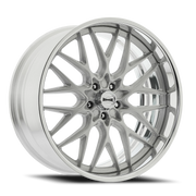 Ridler 681 22x9 +0 5x127mm 83.82mm Brushed Silver Polished Lip