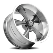 Ridler 695 18x8 +0 5x127mm 83.82mm Grey Machined Lip