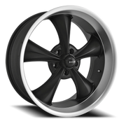 Ridler 695 20x10 +0 5x120.65mm 83.82mm Matte Black Machined Lip