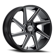 Luxxx Alloys 8 20x8.5 +38 5x112mm 73.1mm Gloss Black Milled