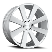 DUB 8-Ball 22x9.5 +20 6x139.7mm 78.1mm Gloss Silver Brushed
