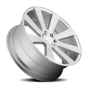 DUB 8-Ball 22x9.5 +20 6x139.7mm 78.1mm Gloss Silver Brushed