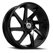 Luxxx Alloys 8 20x8.5 +38 5x120mm 73.1mm Gloss Black