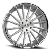 Luxxx LE 9 24x10 +35 6x139.7mm 93.1mm Brushed Silver Stainless Steel Lip-Milled