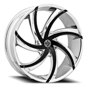 Massiv 920 22x8.5 +38 5x110mm 74.1mm Chrome Black Insert