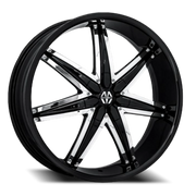 Massiv 923 22x9.5 +30 6x135mm 87.1mm Black Chrome Insert
