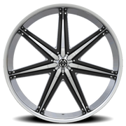 Massiv 923 20x8.5 +38 5x114.3mm 74.1mm Chrome Black Insert