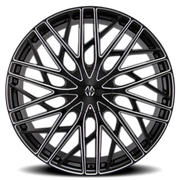 Massiv 925 20x8.5 +38 5x108mm 74.1mm Black Milled