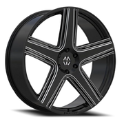 Massiv 926 24x9 +15 5x115mm 74.1mm Black Milled