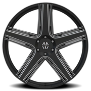 Massiv 926 22x9 +40 5x114.3mm 74.1mm Black Milled
