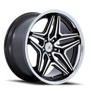 Asanti Black Label ABL-46 Duke 22x9 +15 5x120mm 74.1mm Gloss Black Machined