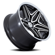 Asanti Black Label ABL-46 Duke 20x10.5 +18 5x115mm 72.56mm Gloss Black Machined