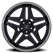 Asanti Black Label ABL-46 Duke 20x9 +15 5x120mm 74.1mm Satin Black Double Dark Tint Lip