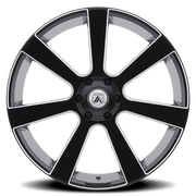 Asanti Black Label Apollo 22x9 +35 5x120mm 74.1mm Satin Black Milled