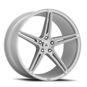 Asanti Black Label Alpha 5 20x10.5 +38 5x120mm 74.1mm Brushed Silver