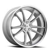 Asanti Black Label Sigma 20x10.5 +38 5x112mm 72.6mm Brushed Silver Chrome Lip