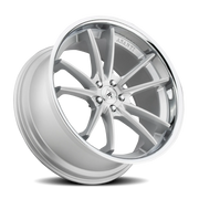 Asanti Black Label Sigma 22x10.5 +35 5x114.3mm 72.6mm Brushed Silver Chrome Lip