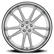 Asanti Black Label Sigma 22x9 +15 5x115mm 72.6mm Brushed Silver Chrome Lip