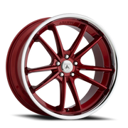Asanti Black Label Sigma 20x9 +15 5x115mm 72.6mm Candy Red Chrome Lip
