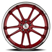 Asanti Black Label Sigma 20x10.5 +38 5x112mm 72.6mm Candy Red Chrome Lip