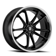 Asanti Black Label Sigma 20x10.5 +38 5x112mm 72.6mm Gloss Black Chrome Lip