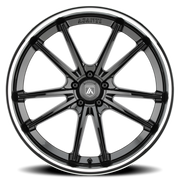 Asanti Black Label Sigma 24x9 +32 5x114.3mm 72.6mm Gloss Black Chrome Lip