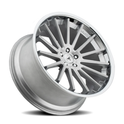 Asanti Black Label Beta 20x10.5 +20 5x115mm 72.6mm Brushed Silver Chrome Lip
