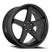 Asanti Black Label Regal 20x9 +35 5x120mm 74.1mm Satin Black Gloss Black Lip