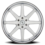 Asanti Black Label Kaiser 20x9 +30 5x127mm 71.5mm Brushed Silver Chrome Lip
