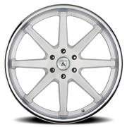 Asanti Black Label Kaiser 24x10 +30 6x135mm 87.1mm Brushed Silver Chrome Lip